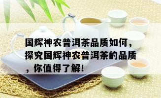 国辉神农普洱茶品质如何，探究国辉神农普洱茶的品质，你值得了解！