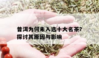 普洱为何未入选十大名茶？探讨其原因与影响