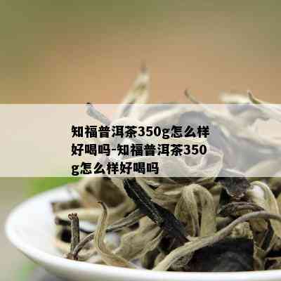 知福普洱茶350g怎么样好喝吗-知福普洱茶350g怎么样好喝吗