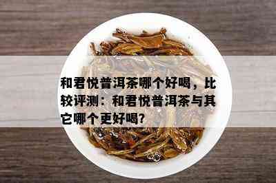 和君悦普洱茶哪个好喝，比较评测：和君悦普洱茶与其它哪个更好喝？