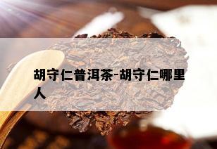 胡守仁普洱茶-胡守仁哪里人