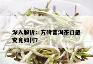 深入解析：方砖普洱茶口感究竟如何？