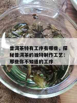 普洱茶特有工序有哪些，探秘普洱茶的独特制作工艺：那些你不知道的工序