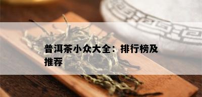 普洱茶小众大全：排行榜及推荐