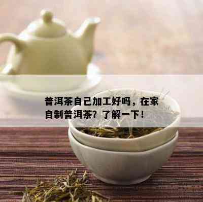 普洱茶自己加工好吗，在家自制普洱茶？了解一下！