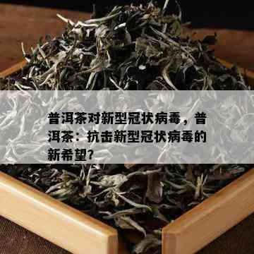 普洱茶对新型冠状病，普洱茶：抗击新型冠状病的新希望？