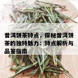 普洱饼茶特点，探秘普洱饼茶的独特魅力：特点解析与品鉴指南