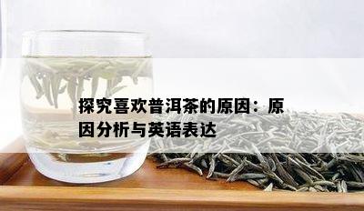 探究喜欢普洱茶的原因：原因分析与英语表达