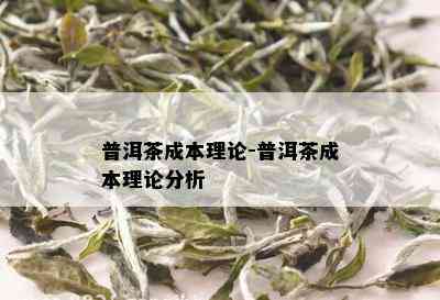 普洱茶成本理论-普洱茶成本理论分析