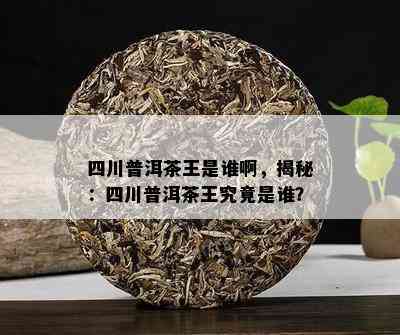 四川普洱茶王是谁啊，揭秘：四川普洱茶王究竟是谁？