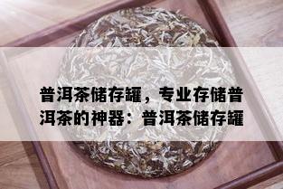 普洱茶储存罐，专业存储普洱茶的神器：普洱茶储存罐