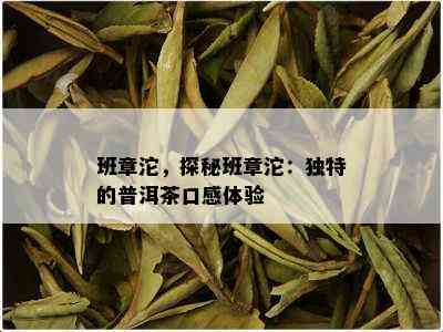 班章沱，探秘班章沱：独特的普洱茶口感体验