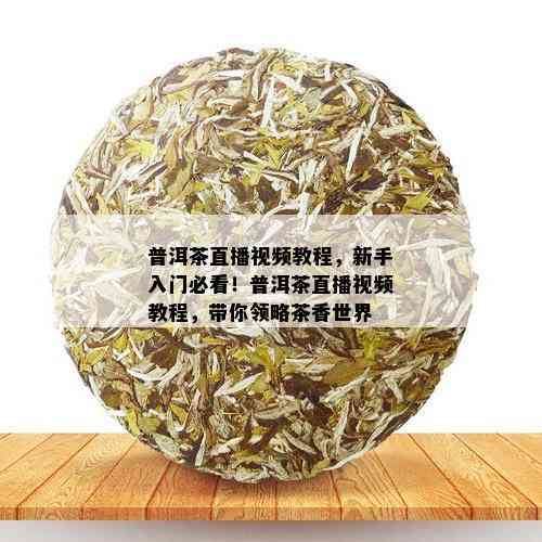 普洱茶直播视频教程，新手入门必看！普洱茶直播视频教程，带你领略茶香世界