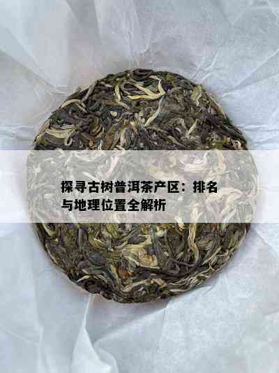 探寻古树普洱茶产区：排名与地理位置全解析