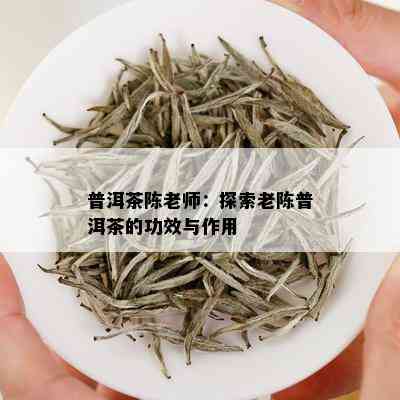 普洱茶陈老师：探索老陈普洱茶的功效与作用