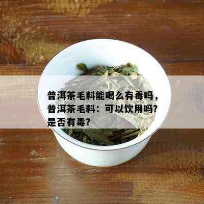 普洱茶毛料能喝么有吗，普洱茶毛料：可以饮用吗？是否有？