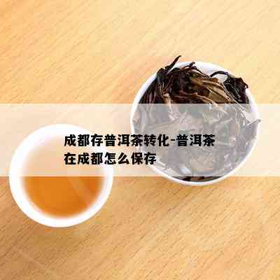 成都存普洱茶转化-普洱茶在成都怎么保存