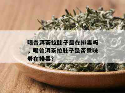 喝普洱茶拉肚子是在排吗，喝普洱茶拉肚子是否意味着在排？