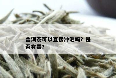 普洱茶可以直接冲泡吗？是否有？