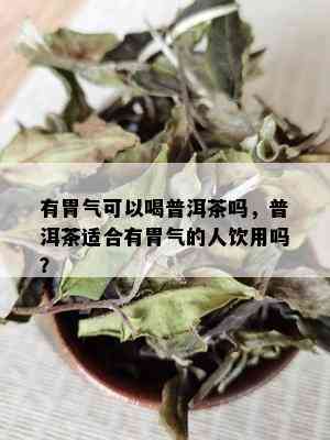 有胃气可以喝普洱茶吗，普洱茶适合有胃气的人饮用吗？