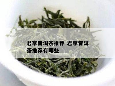 君享普洱茶推荐-君享普洱茶推荐有哪些