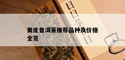 黄皮普洱茶推荐品种及价格全览