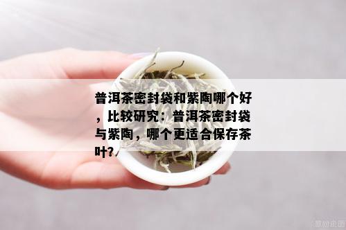 普洱茶密封袋和紫陶哪个好，比较研究：普洱茶密封袋与紫陶，哪个更适合保存茶叶？