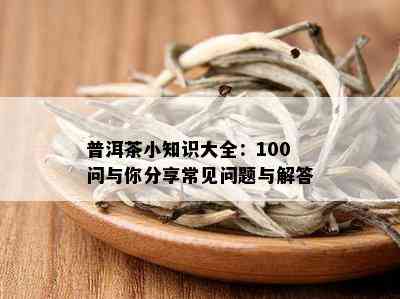 普洱茶小知识大全：100问与你分享常见问题与解答