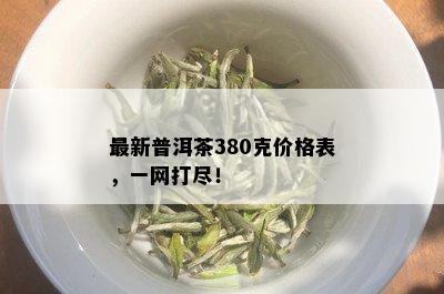 最新普洱茶380克价格表，一网打尽！