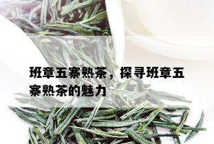 班章五寨熟茶，探寻班章五寨熟茶的魅力