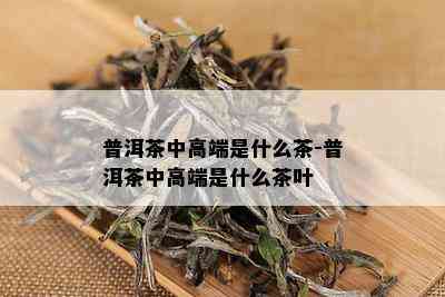 普洱茶中高端是什么茶-普洱茶中高端是什么茶叶