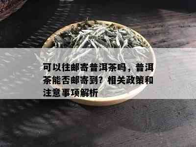 可以往邮寄普洱茶吗，普洱茶能否邮寄到？相关政策和注意事项解析