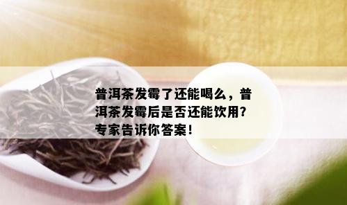 普洱茶发霉了还能喝么，普洱茶发霉后是否还能饮用？专家告诉你答案！