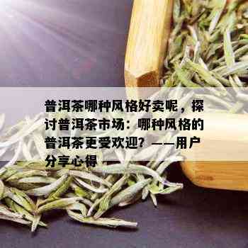 普洱茶哪种风格好卖呢，探讨普洱茶市场：哪种风格的普洱茶更受欢迎？——用户分享心得