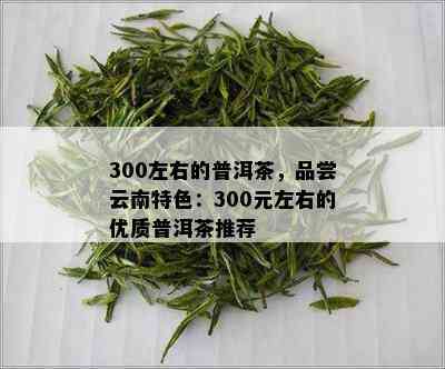 300左右的普洱茶，品尝云南特色：300元左右的优质普洱茶推荐