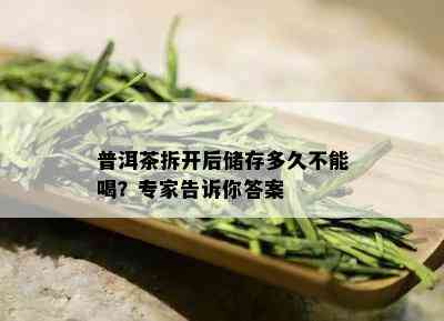 普洱茶拆开后储存多久不能喝？专家告诉你答案