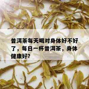 普洱茶每天喝对身体好不好了，每日一杯普洱茶，身体健康好？