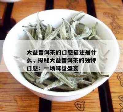 大益普洱茶的口感描述是什么，探秘大益普洱茶的独特口感：一场味觉盛宴