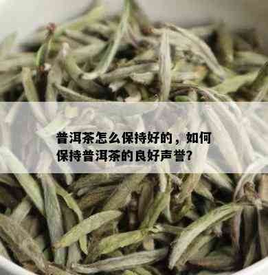 普洱茶怎么保持好的，如何保持普洱茶的良好声誉？