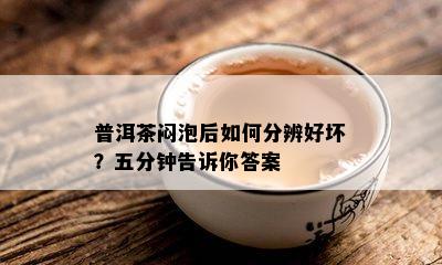 普洱茶闷泡后如何分辨好坏？五分钟告诉你答案