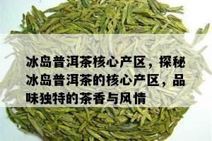 冰岛普洱茶核心产区，探秘冰岛普洱茶的核心产区，品味独特的茶香与风情