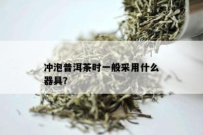 冲泡普洱茶时一般采用什么器具？