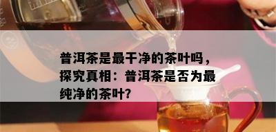 普洱茶是最干净的茶叶吗，探究真相：普洱茶是否为最纯净的茶叶？