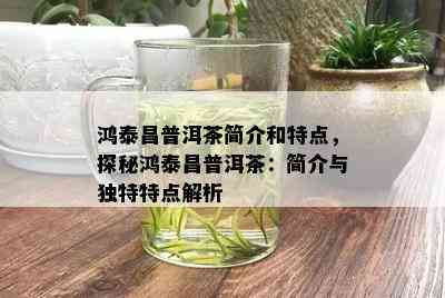 鸿泰昌普洱茶简介和特点，探秘鸿泰昌普洱茶：简介与独特特点解析