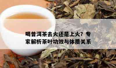 喝普洱茶去火还是上火？专家解析茶叶功效与体质关系