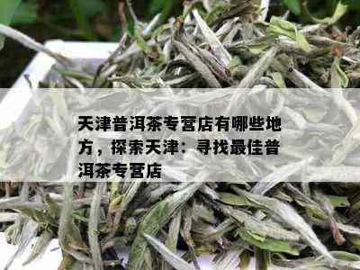 天津普洱茶专营店有哪些地方，探索天津：寻找更佳普洱茶专营店