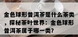 金色球形普洱茶是什么茶类，探秘茶叶世界：金色球形普洱茶属于哪一类？