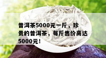 普洱茶5000元一斤，珍贵的普洱茶，每斤售价高达5000元！