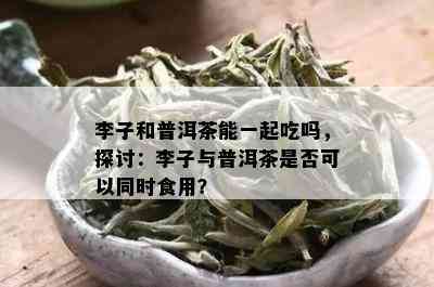 李子和普洱茶能一起吃吗，探讨：李子与普洱茶是否可以同时食用？