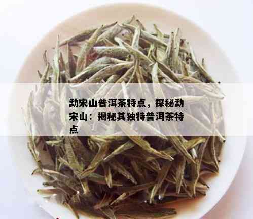 勐宋山普洱茶特点，探秘勐宋山：揭秘其独特普洱茶特点